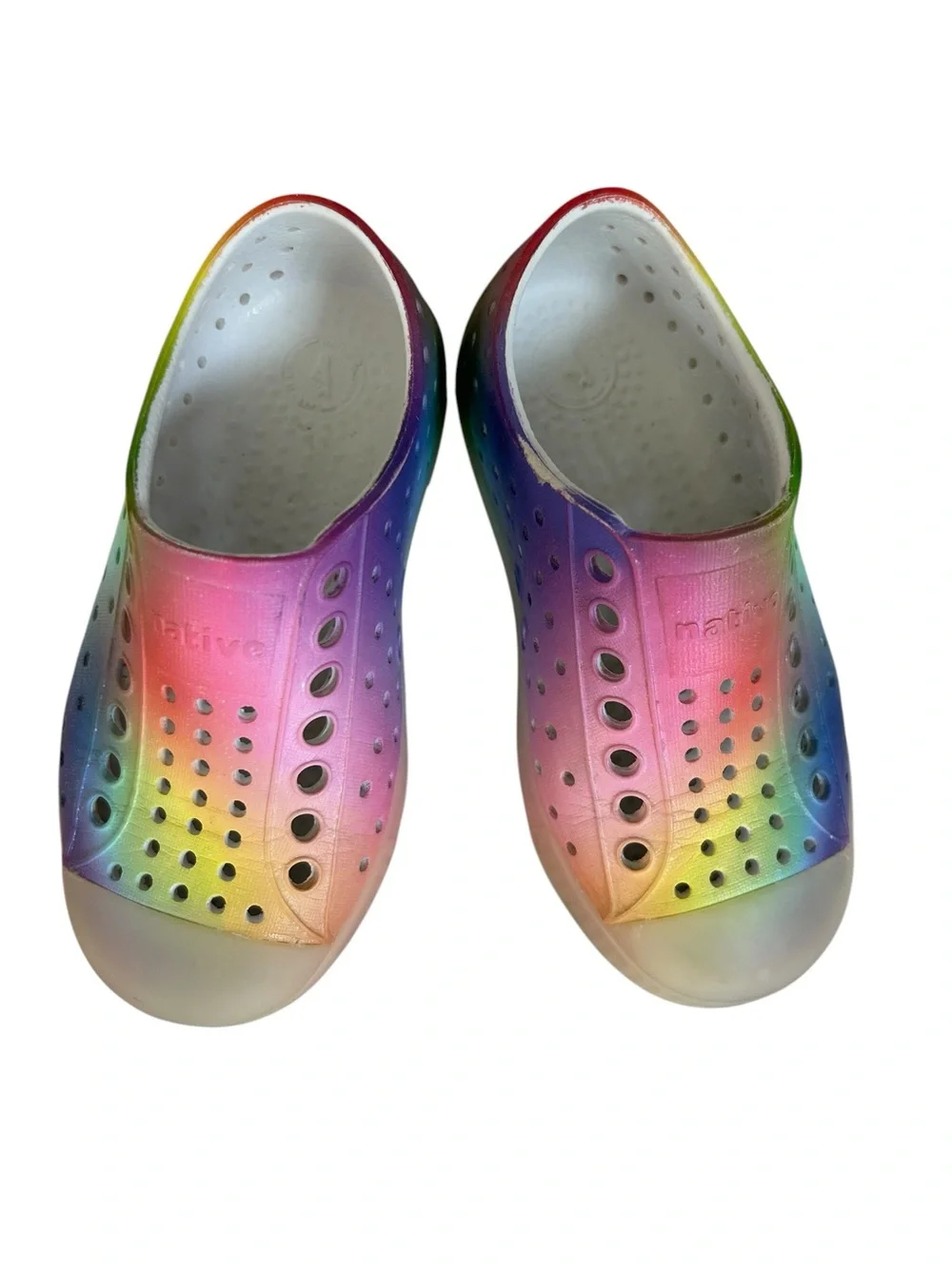 Native Children's Jefferson Sugarlite Rainbow Slip-On Water Shoes Size C8
